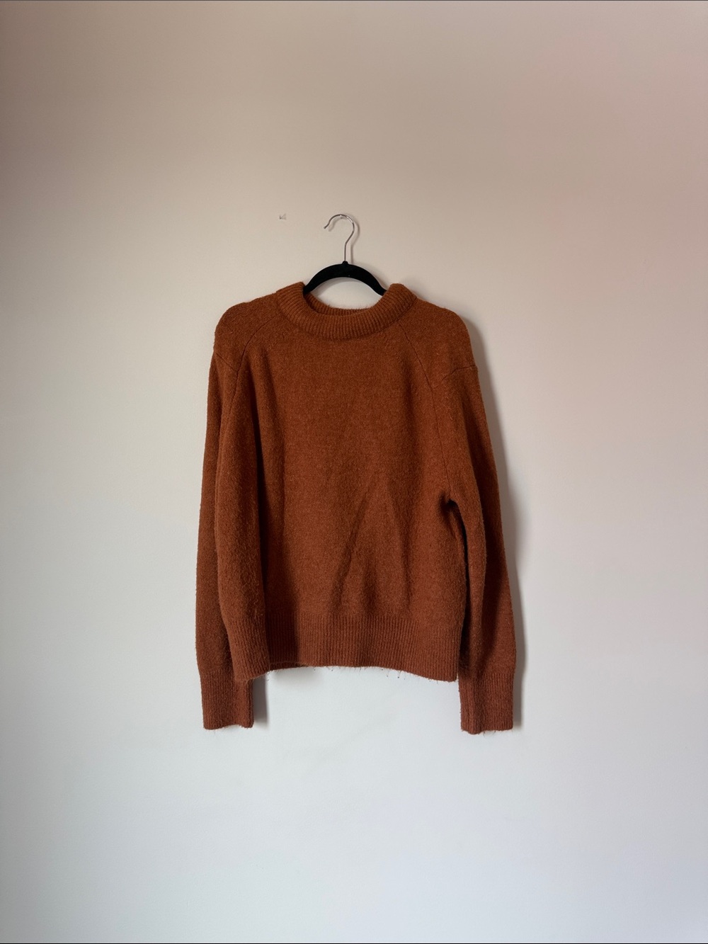 Grade & Gather Women's Rust Crewneck Sweater